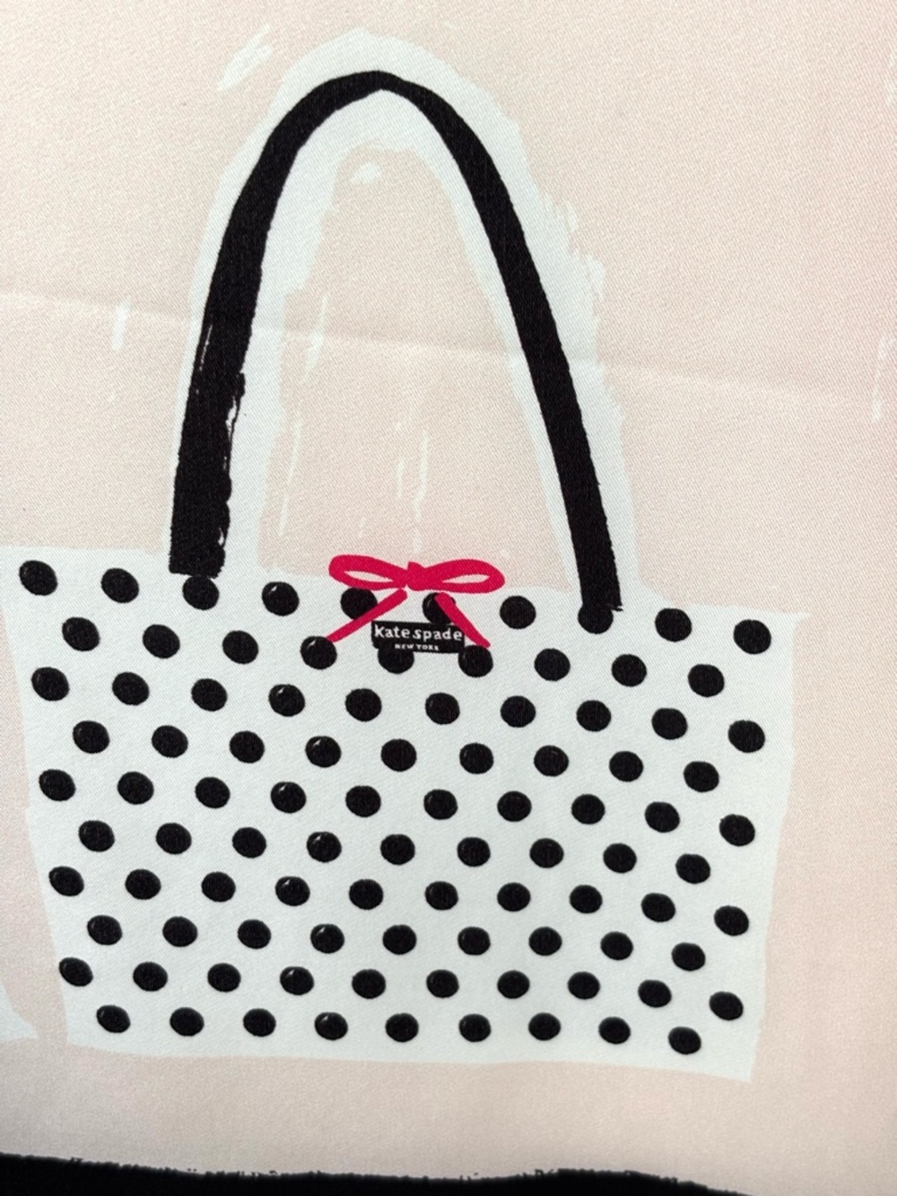 Kate Spade New York "Things We Love" Scarf NWT silk square Shopping Bags Design - Picture 2 of 6